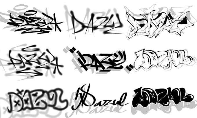 Gig Preview - Create a graffiti handstyle tag for your name or logo brand