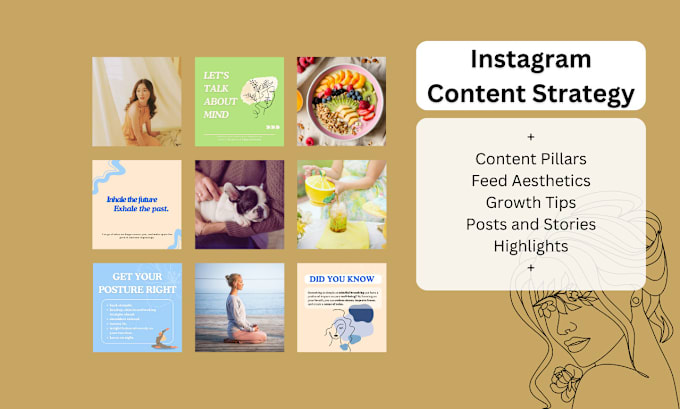 Gig Preview - Create your instagram content strategy