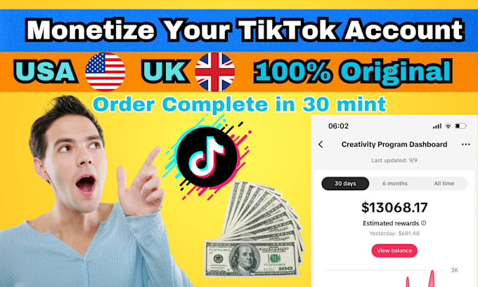 Gig Preview - Create new UK, USA, germany, tiktok creativity program beta