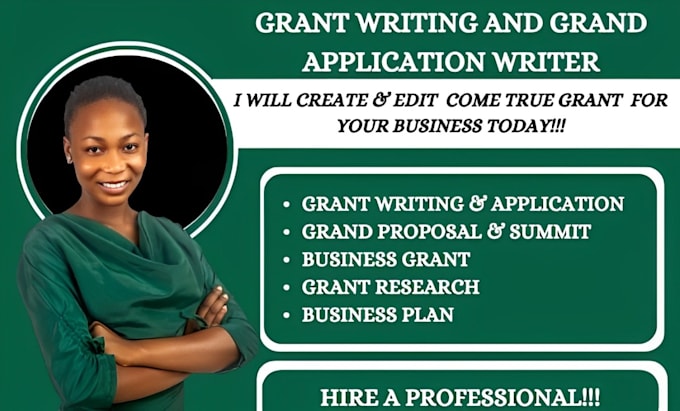 Gig Preview - Write a winning grant proposal, grant application, business grant, non profit