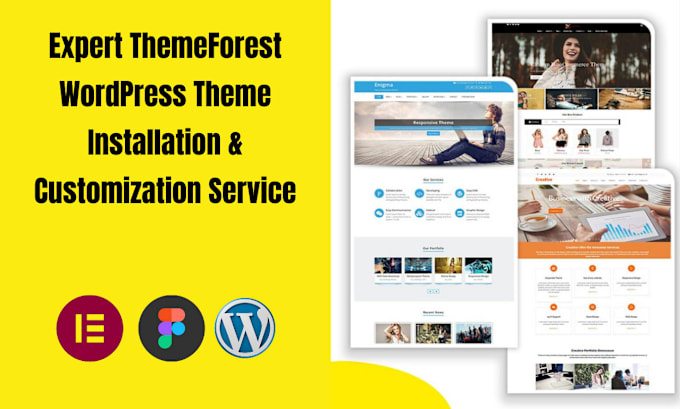 Gig Preview - Do themeforest wordpress theme installation, customization, and import demo