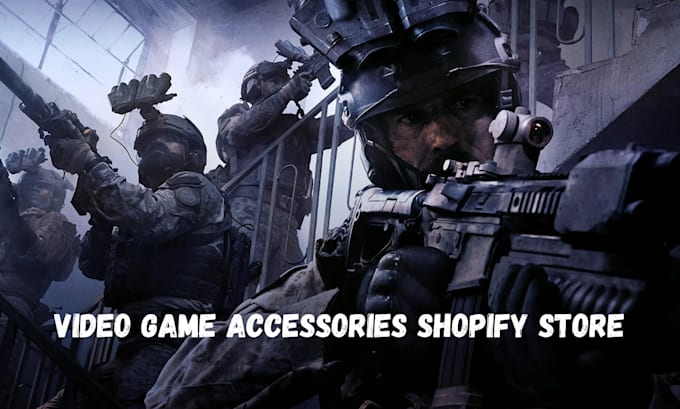 Gig Preview - Design gaming accessories shopify store video game shopify store dropshipping