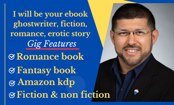 Gig Preview - Be your ebook ghostwriter, fiction, romance, erotic story