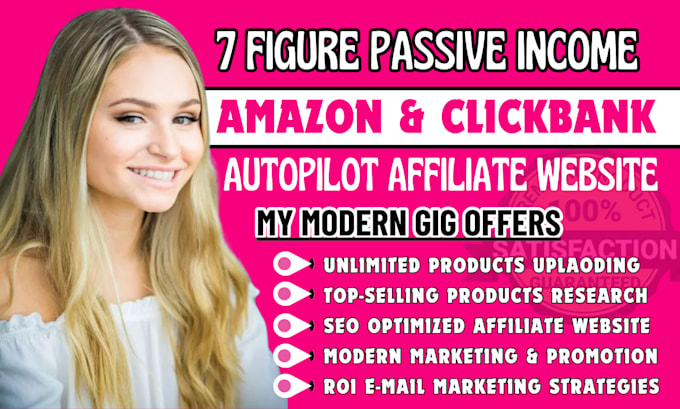 Gig Preview - Amazon affiliate website, autopilot amazon affiliate website affiliate marketing