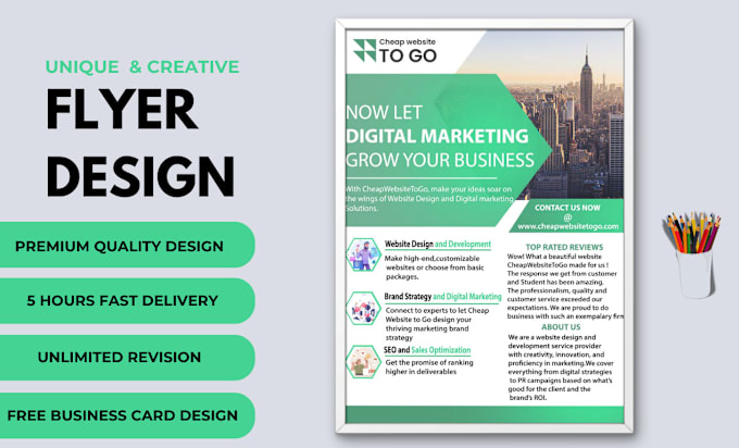 Gig Preview - Do stunning custom business flyer design