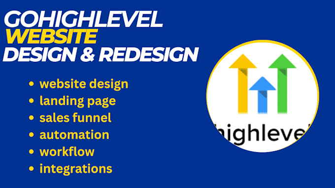 Gig Preview - Design gohighlevel website design, sales funnel, and landing page