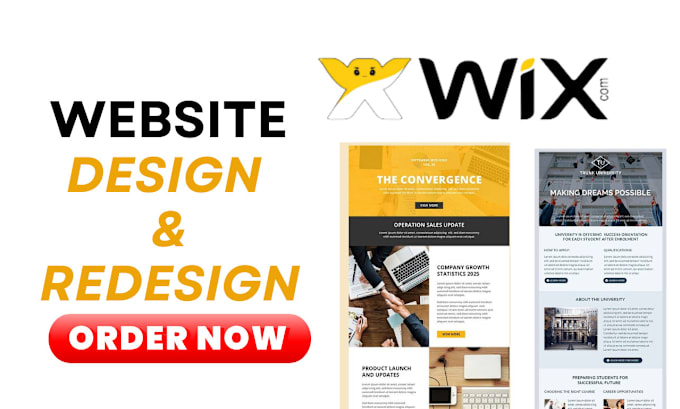 Gig Preview - Build wix seo ecommerce website online store landing page redesign wix website