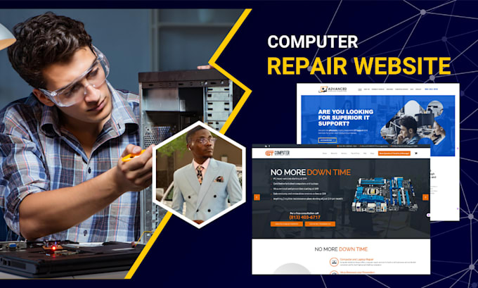 Gig Preview - Build computer repair website, smartphone, laptop repair, mobile phone website