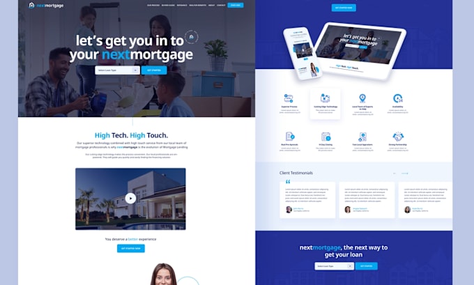 Gig Preview - Generate mortgage leads via mortgage landing page mortgage website mortgage ads