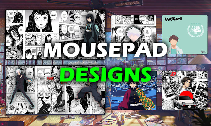 Gig Preview - Create anime or manga mousepad design for you