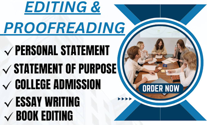 Bestseller - proofread and edit any personal statement, statement of purpose, admission essay