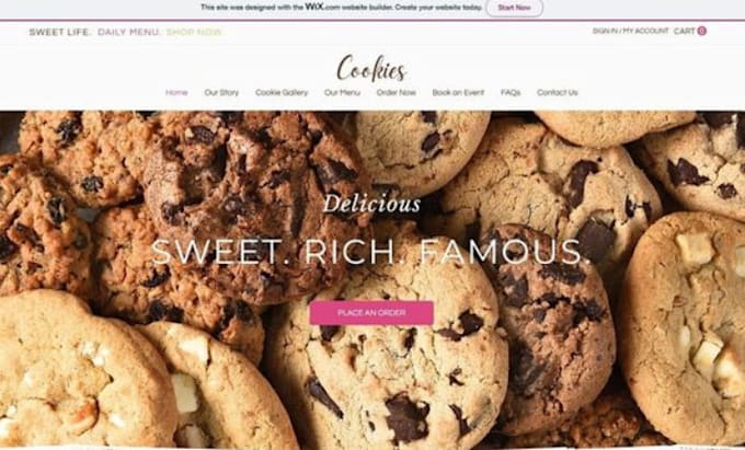 Gig Preview - Design 7 figure cookies shopify chocolate store icecream website