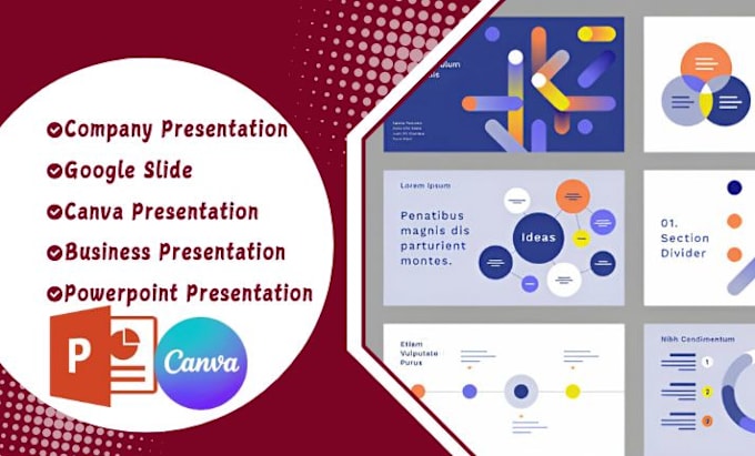 Gig Preview - Do company presentation, google slide, canva presentation, business presentation