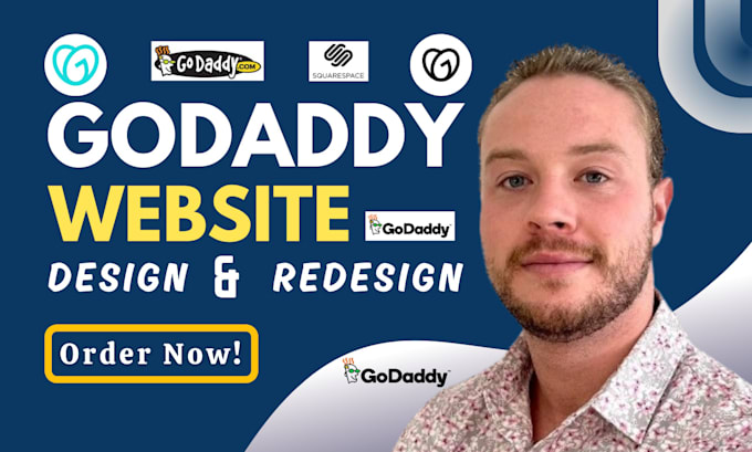 Gig Preview - Do godaddy website design and redesign, squarespace website design and redesign