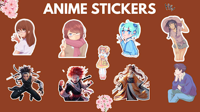 Bestseller - design stickers such as logo, kawaii ,cute, gif stickers