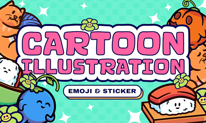 Gig Preview - Draw anything turn to a cartoon, cute illustration for your sticker, emoji, etc