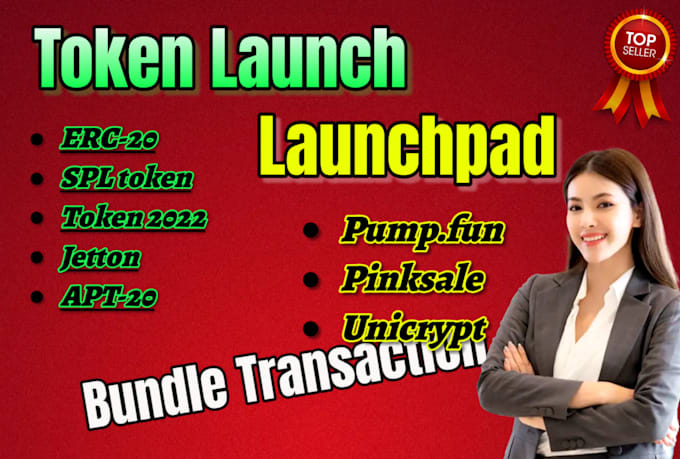 Gig Preview - Launch meme coin tax token launchpad sunpump on evm solana ton aptos