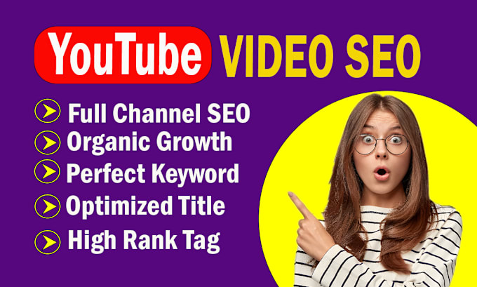 Bestseller - optimize organic youtube video SEO for growth your channel