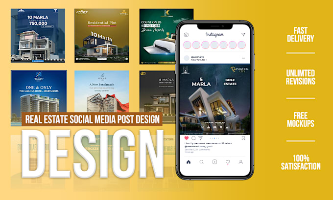 Gig Preview - Create real estate social media design