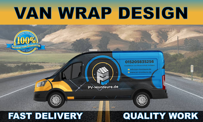 Gig Preview - Do attractive car wrap design and vehicle wrap design