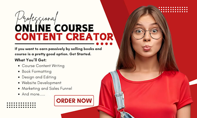 Gig Preview - Do digital marketing online course content business course creation course video