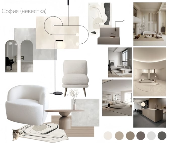 Gig Preview - Custom interior design moodboards tailored to your style