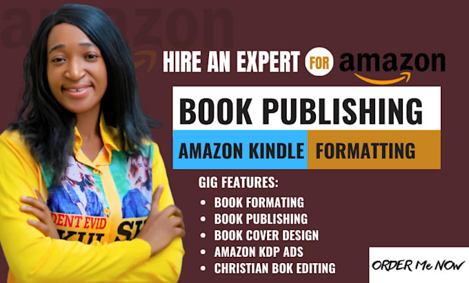 Gig Preview - Do amazon kdp book publishing, christian book editing, cover, book formatting