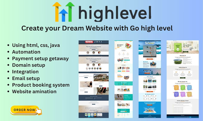 Gig Preview - Create redesign gohighlevel website