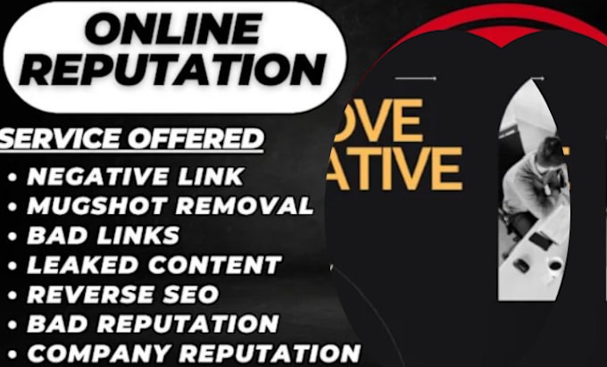 Bestseller - do negative links, mugshot, bad article or any negative link, orm to send dmca