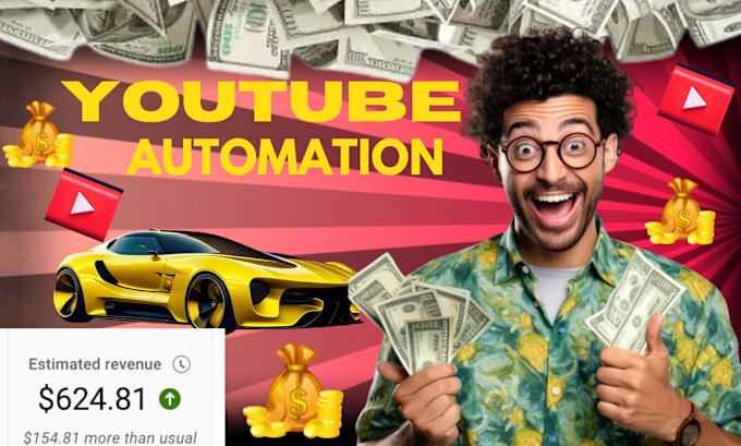 Gig Preview - Create automated cash cow, cash cow youtube, cash cow channel