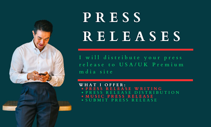 Gig Preview - Do press release writing, pr distribution to USA UK media site, submit music pr