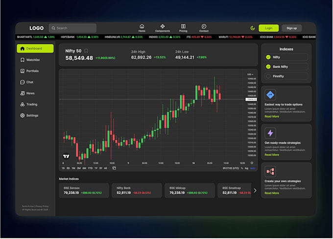 Gig Preview - Build trading app crypto trading app stock trading app forex trading app