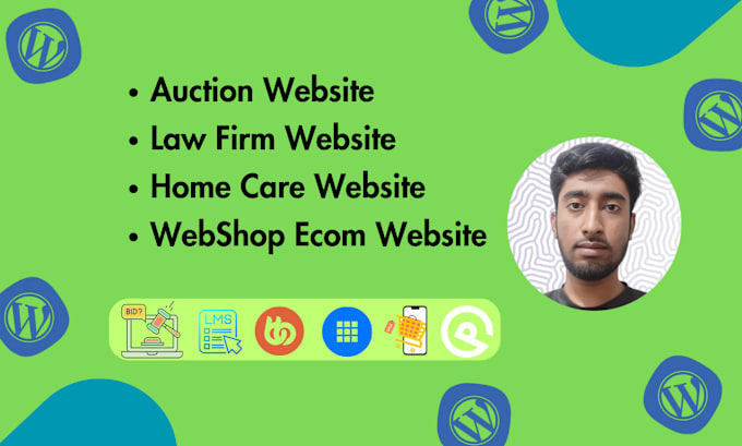 Bestseller - be your website maker for auction website, home care website, law firm website