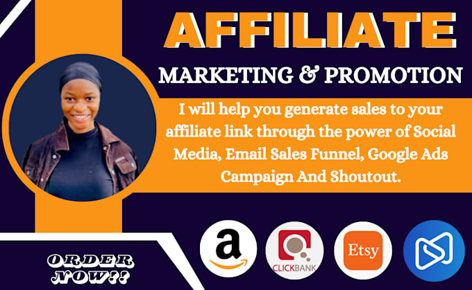 Gig Preview - Promote affiliate link, clickbank affiliate link promotion, affiliate marketing