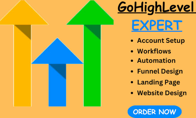 Gig Preview - Be your expert on ghl account setup  ghl sales funnel ghl landing page website