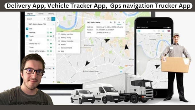 Gig Preview - Develop business car tracker app, taxi, truck tracker app, delivery monitor app