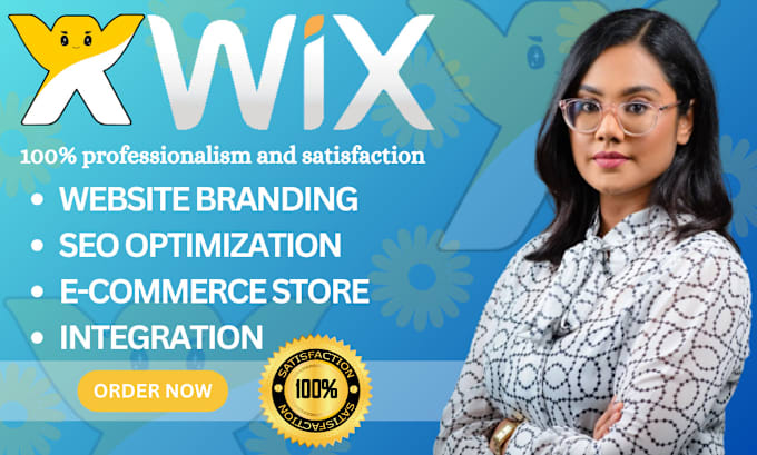 Gig Preview - Build wix website, wix website design, wix development SEO, wix website redesign