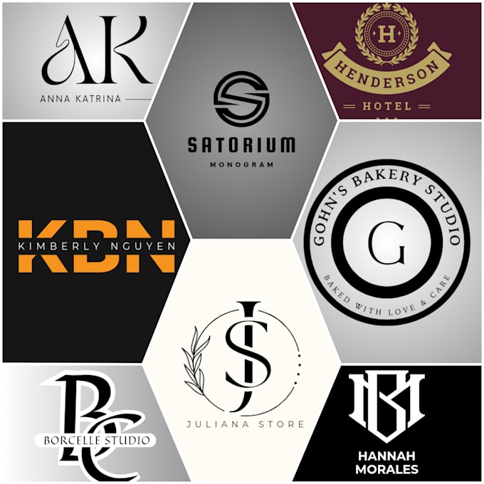 Gig Preview - Design urgent monogram logo for you