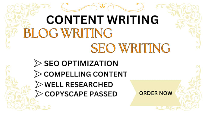 Gig Preview - Provide custom content, writing blogs articles,  web copy