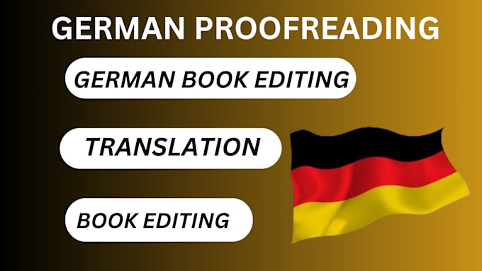 Gig Preview - Proofread your english and rewrite your german  text