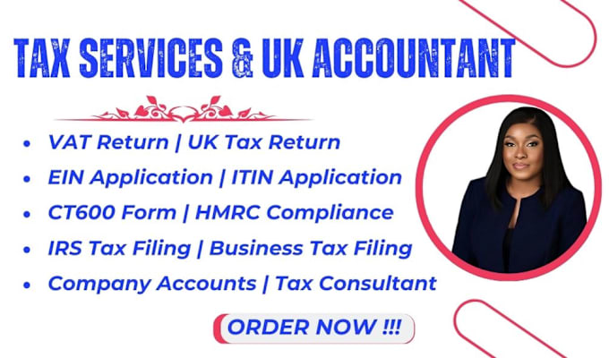 Gig Preview - Do UK company annual tax return, ein, itin, ct600, vat return, hmrc, UK tax, irs