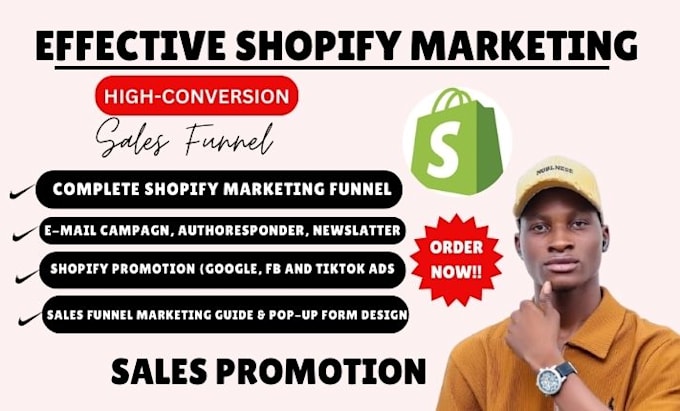 Gig Preview - Do shopify store promotion, shopify marketing or facebook ads to boost sales