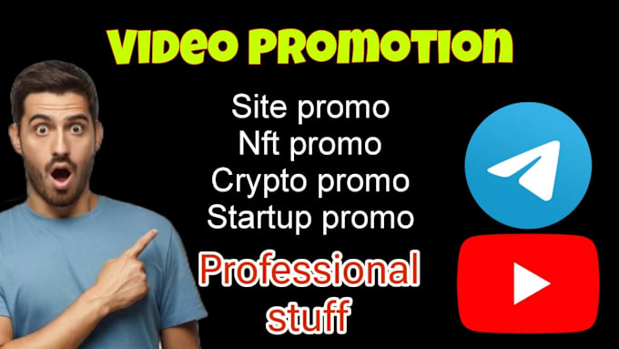 Gig Preview - Promote your crypto or nft on youtube, telegram