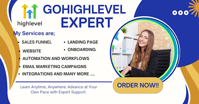 Gig Preview - Do gohighlevel website gohighlevel sales funnel on gohighlevel to boost sales