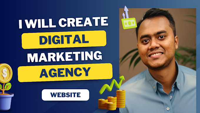 Gig Preview - Create digital marketing agency website with wordpress