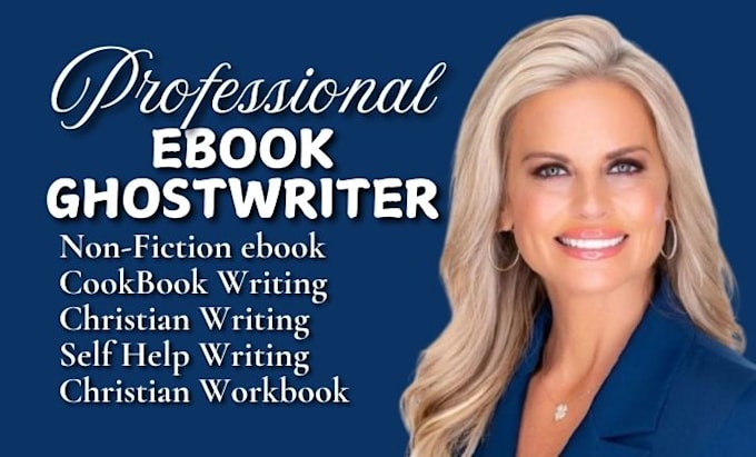 Gig Preview - Ghostwrite ebook, ebook writing, ebook ghostwriting amazon kdp book publishing