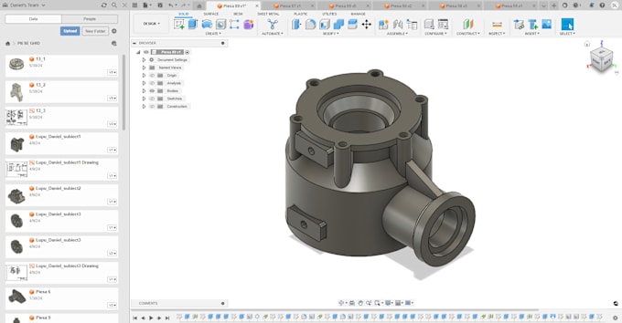 Gig Preview - Create 3d models from 2d drawings in autodesk invetor or fusion360