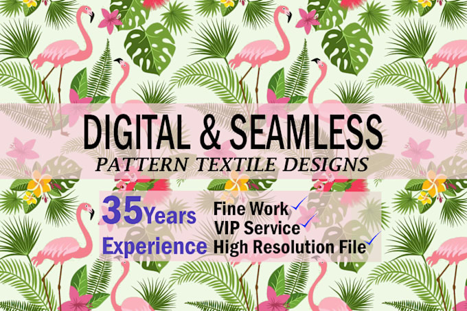 Gig Preview - Design digital and seamless pattern textile design