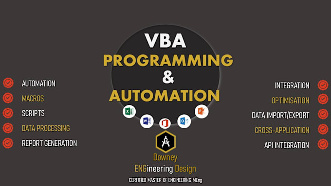 Gig Preview - Create automation using visual basic programming