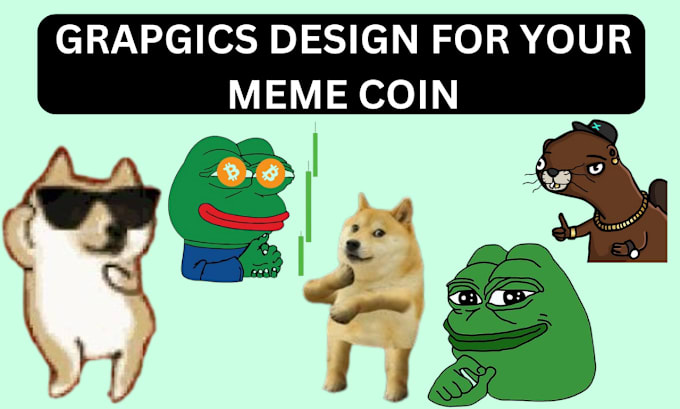 Bestseller - design meme coin art, crypto logo, meme art, gif,  banner for meme coin website